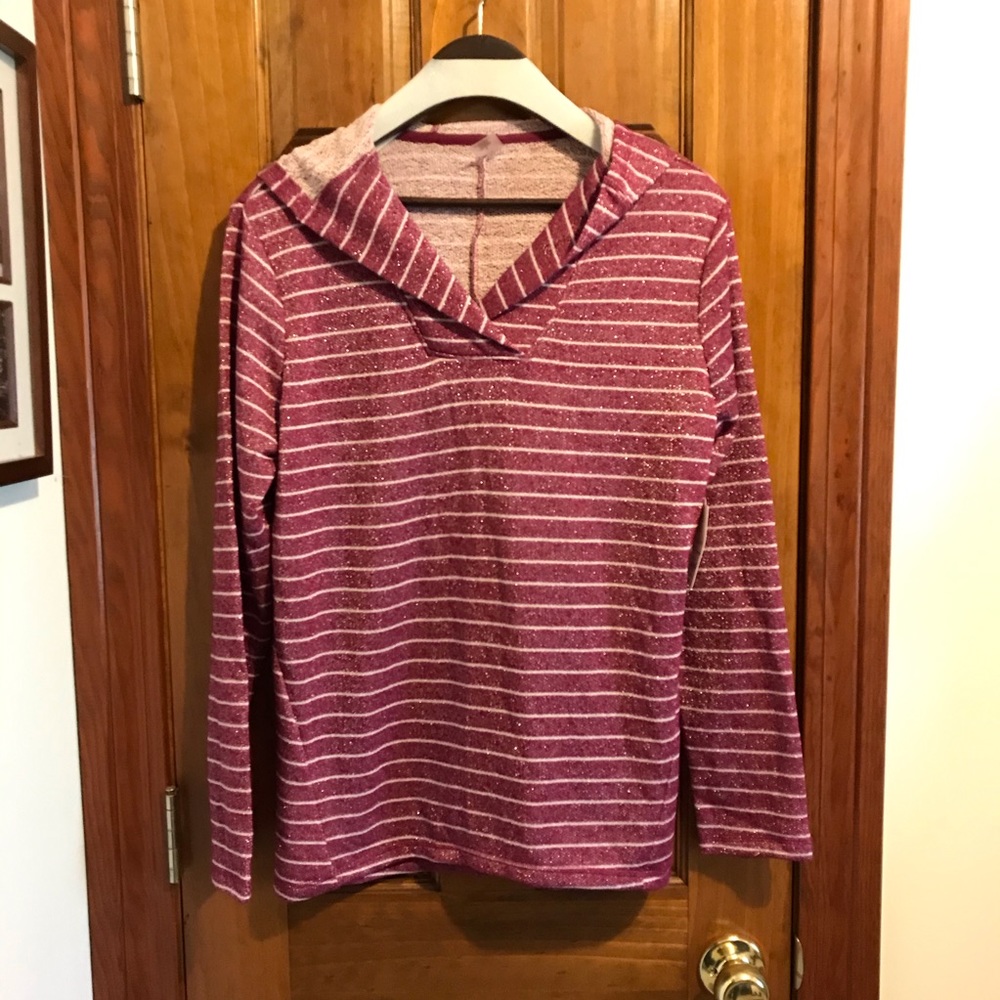 COPY - NWT St. John’s Bay Metallic Hoodie LG